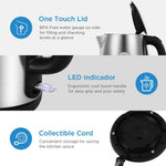 1.7l 3000w Fast Boil Electric Kettle With Auto Shut-off And Dry Burn Protection