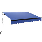Electric Awning W/ Led Light And Remote Controller | Large | Blue