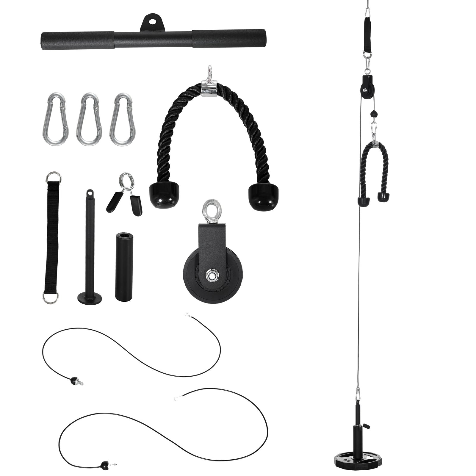 Cable Machine Pulley System, Lat Pull Down For Home Gym Training