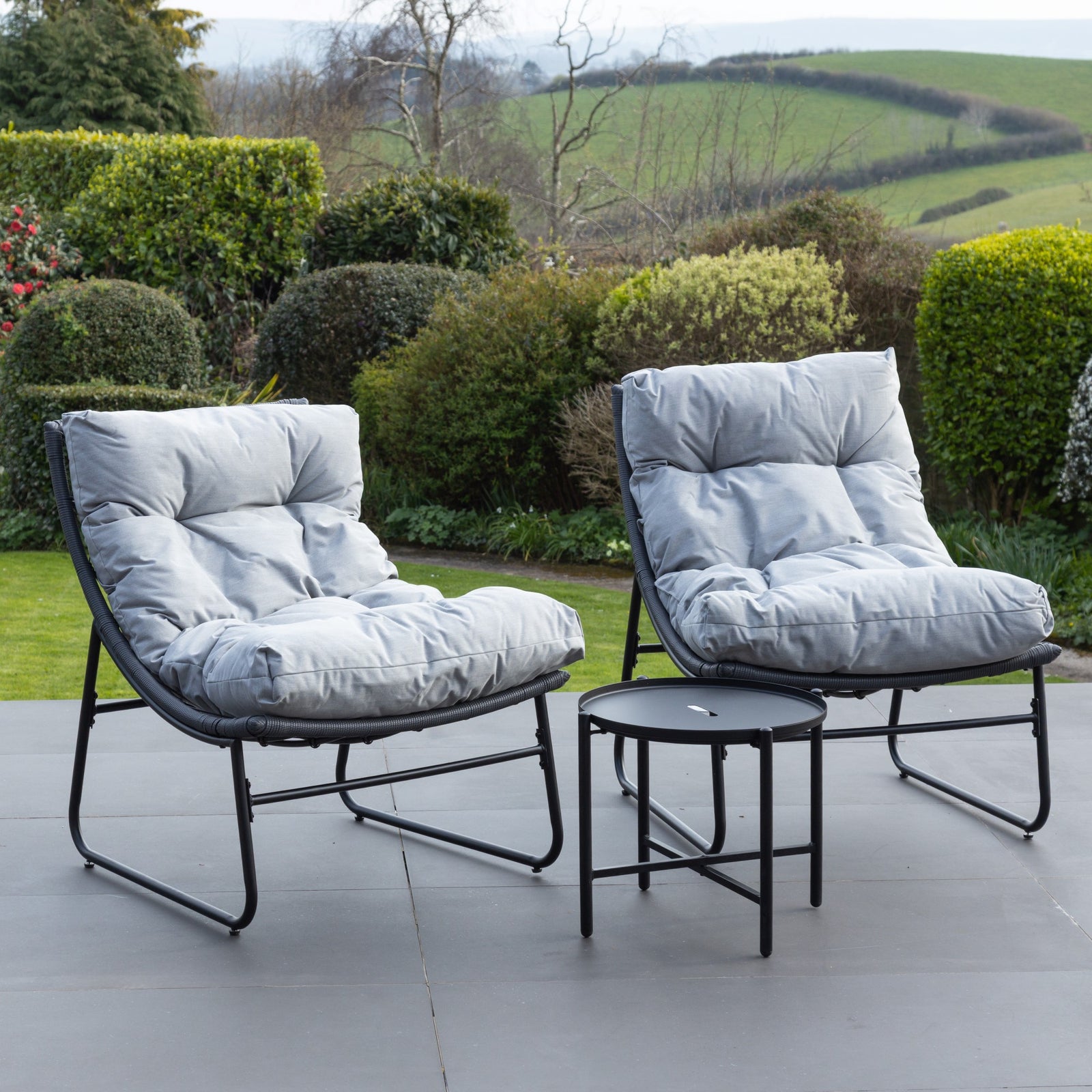 Chantal 3 Piece Patio Set | One Size | Gray