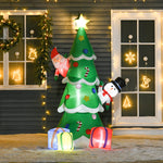 7ft Christmas Inflatable Tree Led Lighted Indoor Outdoor