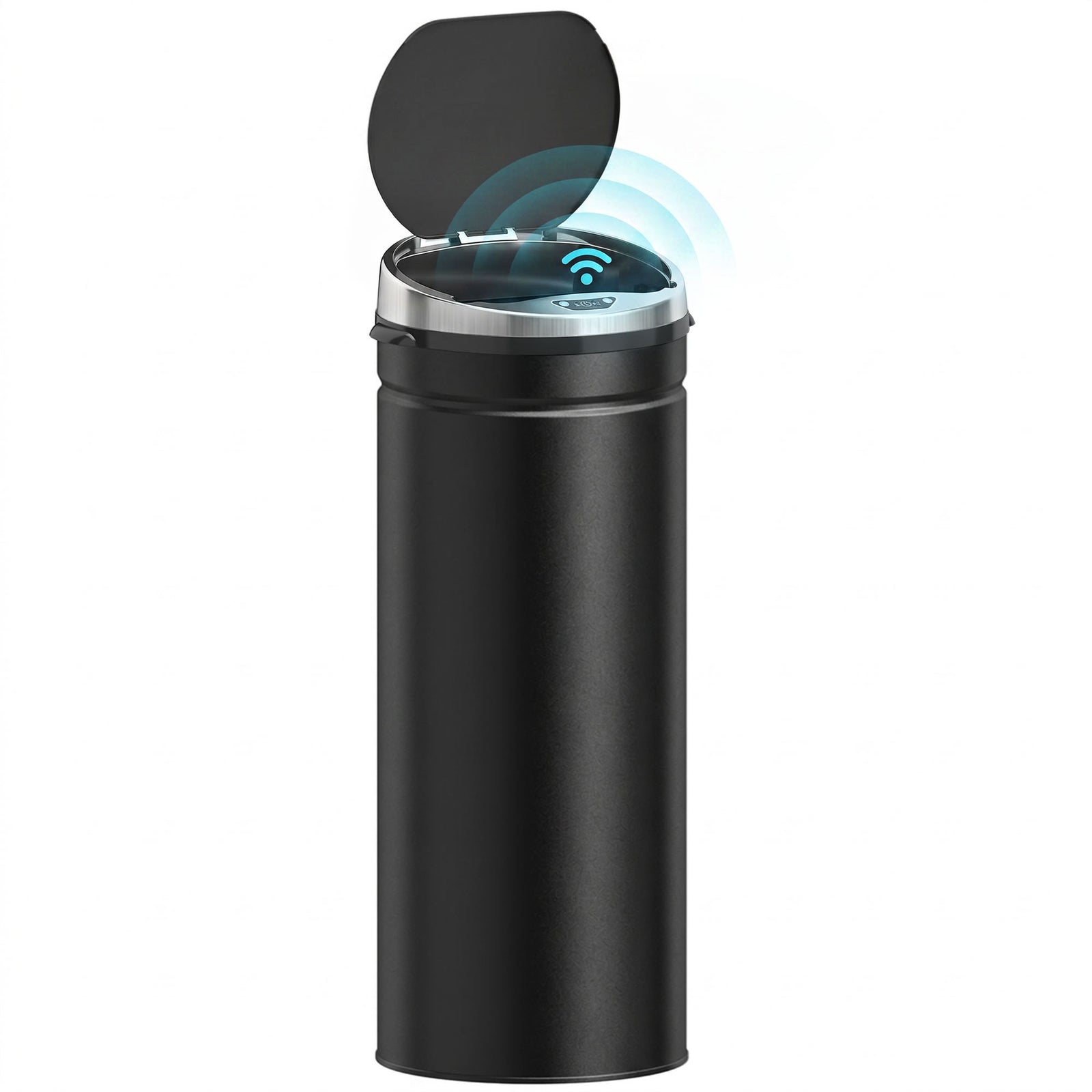 50l Sensor Bin, Stainless Steel Kitchen Bin With Automatic Close | Black