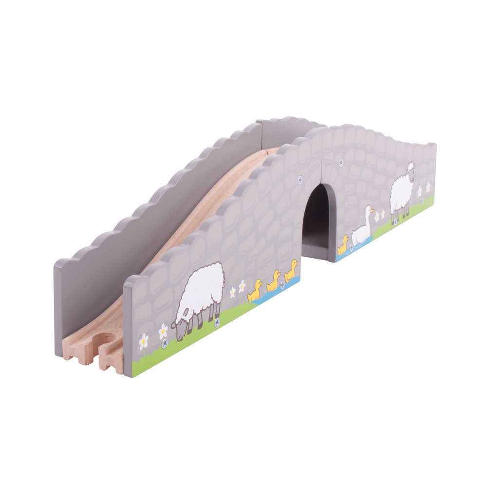 Farm Bridge for Wooden Farm Train Set