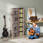 260 Cd Storage Unit 120 Dvd Storage Tower With 9 Compartments | Natural