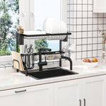 Over The Sink Dish Drainer Rack, Black