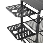 Portable Folding Camping Table, Extendable Aluminium Outdoor Table For Camping, Picnic