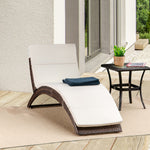 Rattan Sun Lounger Hammock With Cushion | Brown