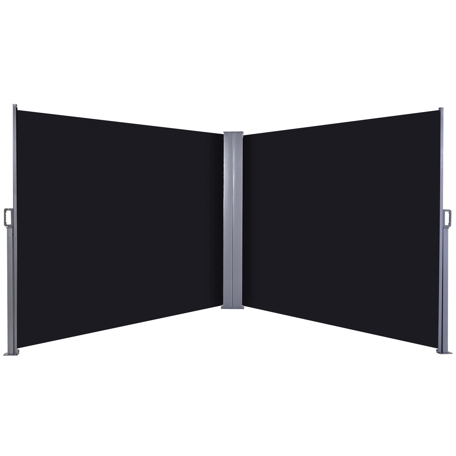 Double Canopy Pull-out Side Awning | Black