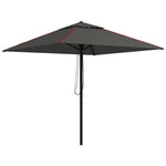 Outdoor Parasol W/ Vent And Piping | Charcoal Gray