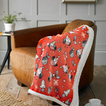 Rocking Robin Cuddly Sherpa Fleece Throw