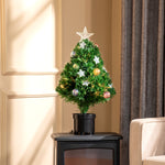 2ft Pre-lit Artificial Fibre Optic Christmas Tree