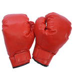 Kids Adjustable Boxing Punching Ball Set W/ Gloves | Red
