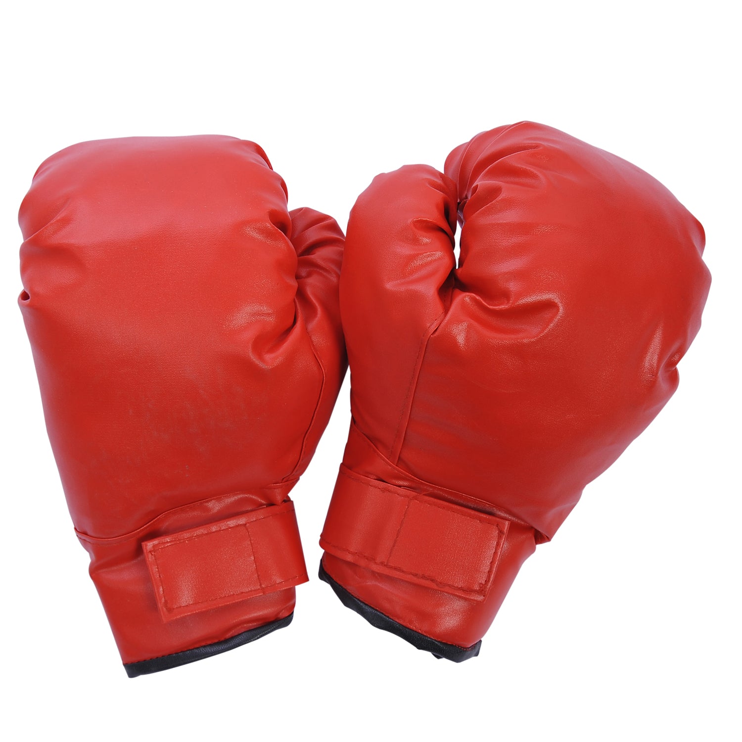 Kids Adjustable Boxing Punching Ball Set W/ Gloves | Red