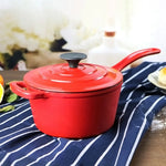2l Enameled Cast Iron Saucepan With Lid