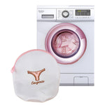 Zippered Mesh Laundry Clothes Underwear Washing Bag White