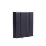 700w Wall Mounted Smart Electric Radiator With Ceramic Heating, Touch Screen & App Control Timer & Child Lock – Black