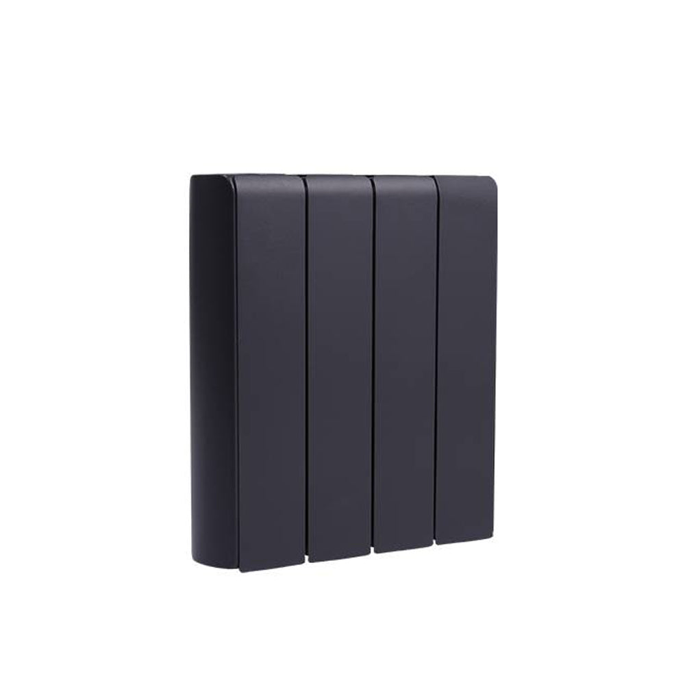 700w Wall Mounted Smart Electric Radiator With Ceramic Heating, Touch Screen & App Control Timer & Child Lock – Black