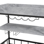 Kitchen Bar Cart Kitchen Island On Wheels With Wine Rack