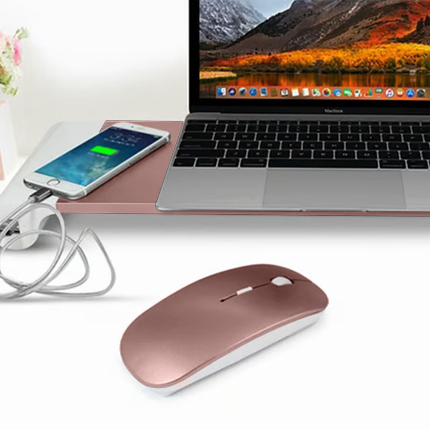 Aluminium Space Saving Desktop Organiser With 4 Usb Ports, Rose Gold