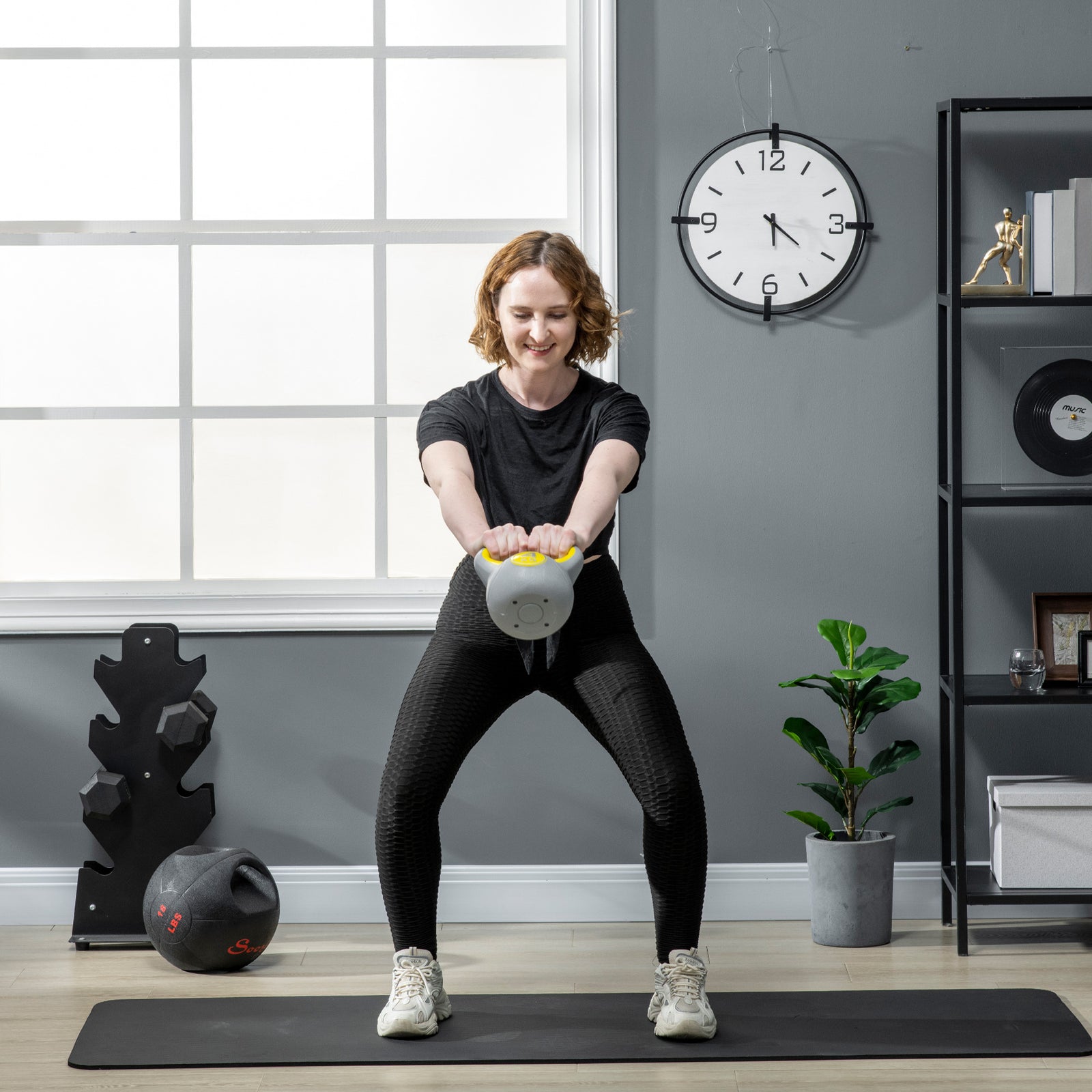 4kg Kettle Bell With Handle For Home Gym | Yellow