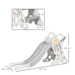Baby Slide Freestanding Slide For Kids 1.5-3 Years Space Theme | Grey