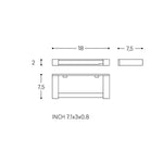Toilet Roll Holder, Black Matt, Wall-mounted, 7,5 Cm. Collection Metric