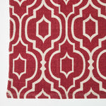 Riga 100% Cotton Printed Patterned Rug Hall Runner, 66 X 200 Cm | 150cm x 220cm | Red