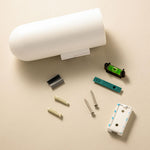 Wall Mounted Toothbrush Holder, Bathroom Tumbler, White Geyser Collection