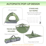 2 Man Pop Up Tent Camping Festival Hiking Travel Shelter