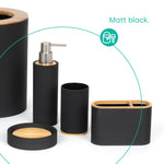 Bamboo Bathroom Set - Black