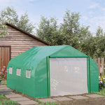 3.5x3x2m Tunnel Greenhouse W/ Roll Up Door