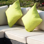 8pc Rattan Sofa Garden Furniture Aluminium Outdoor Patio Set | Black