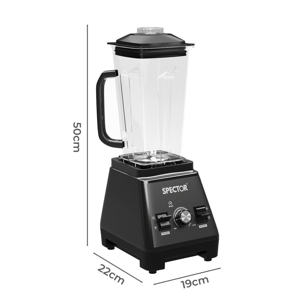 2l Commercial Blender Mixer Food Processor Juicer Smoothie Ice Crush | Black