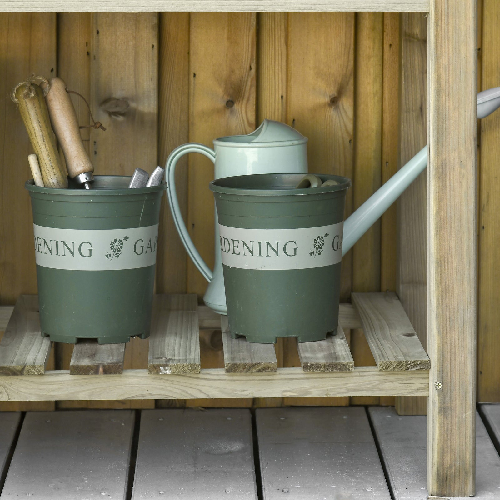 Raised Garden Bed With Legs And Shelf
