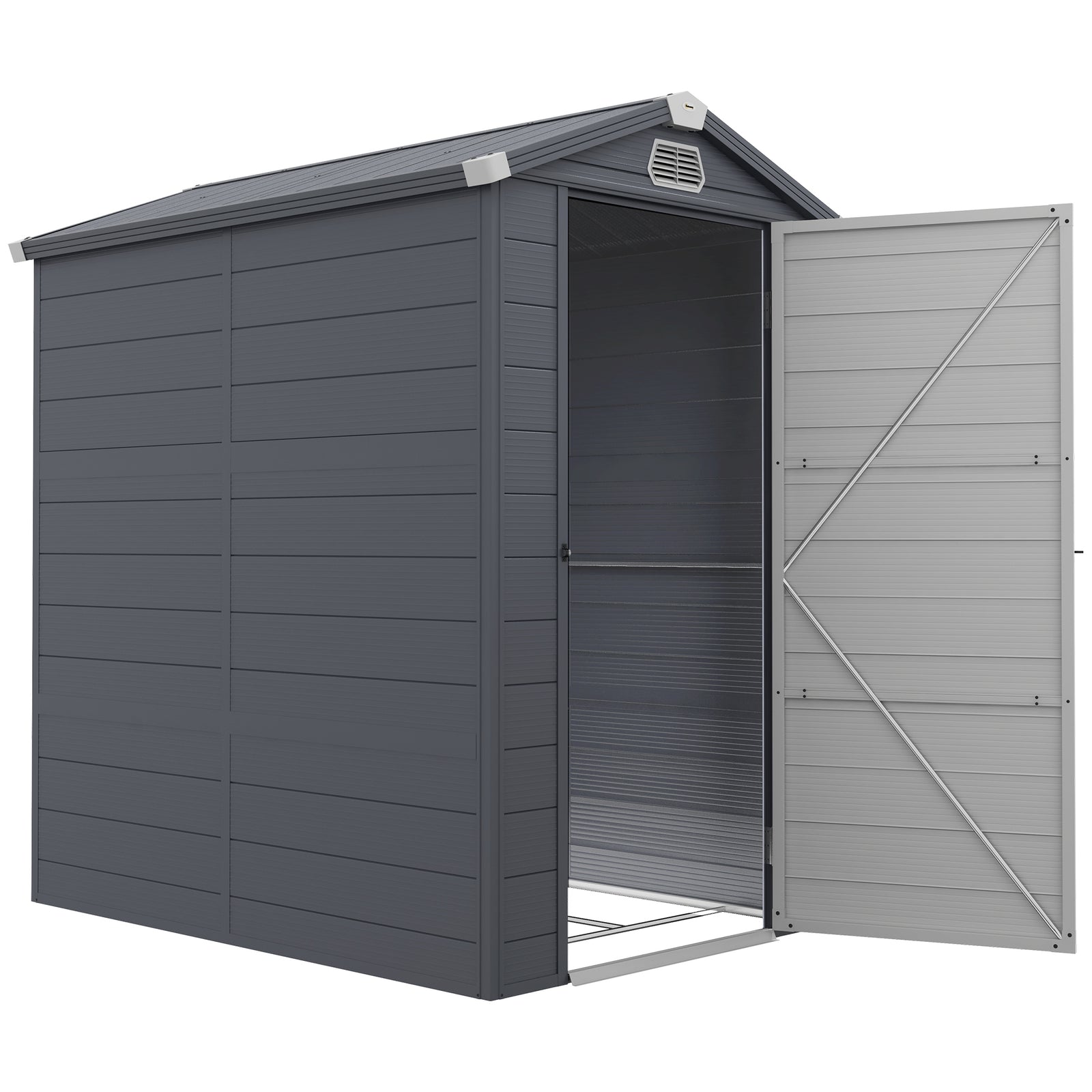 Garden Shed Tool Storage House With Lockable Door, Kit | Medium