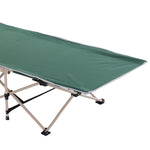 Single Person Folding Camping Cot Portable Camp Sleeping Bed | Green