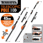 500w Hedge Trimmer Garden Electric Long Reach Telescopic Extendable Hedge Cutter Corded