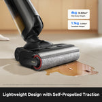 MOVA M10 Air Wet & Dry Vacuum Cleaner, 20,000Pa Suction, 60-Degree Hot Air Brush-Drying System, 180-Degree Lie-Flat Design