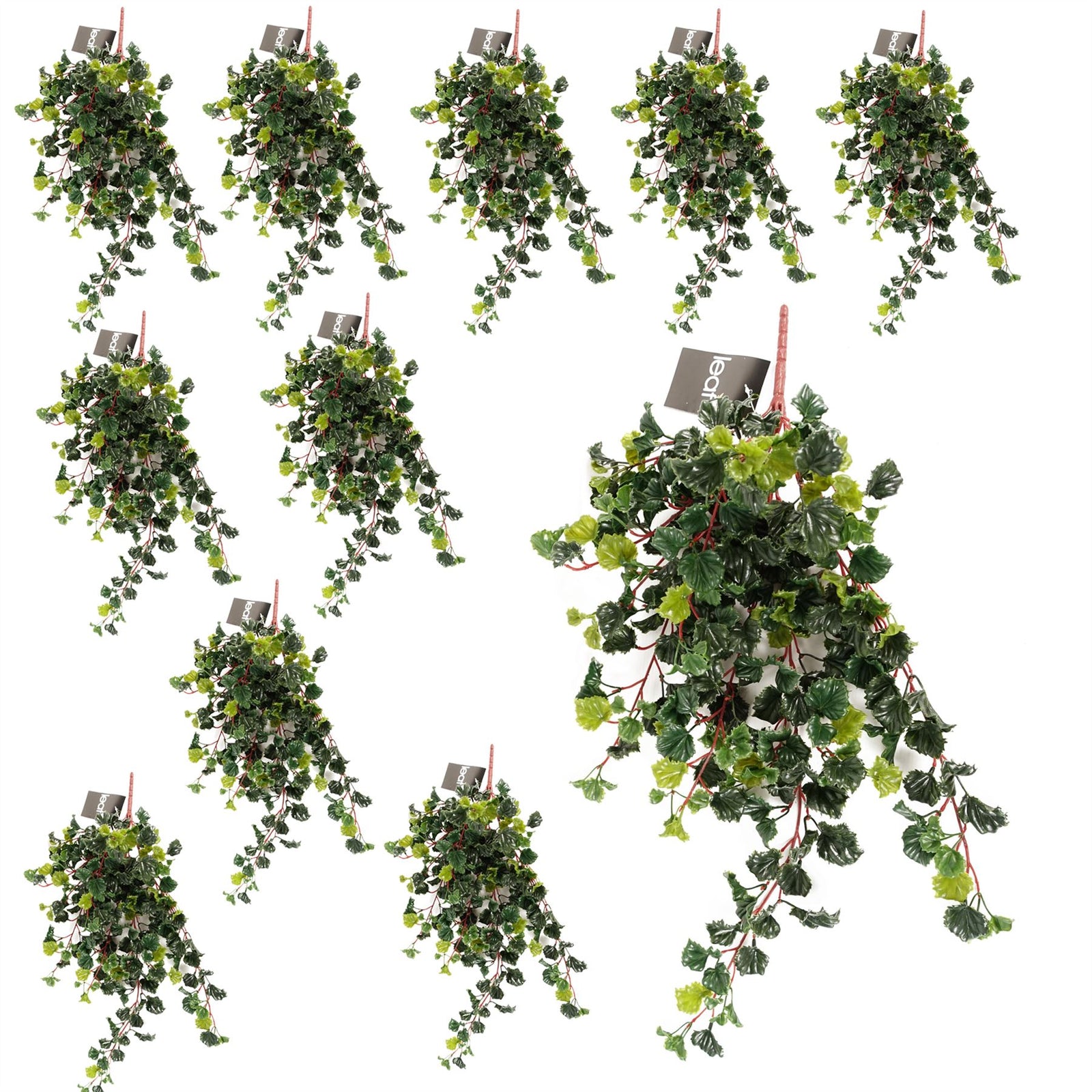 12 X 70cm Uv Resistant Artificial Geranium Bush