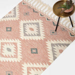 Pali Pink Kilim Wool Rug | 120cm x 180cm | Pink