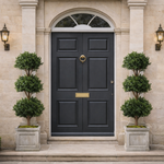 120cm Pair Of Triple Ball Artificial Tree Uv Resistant Outdoor Topiary