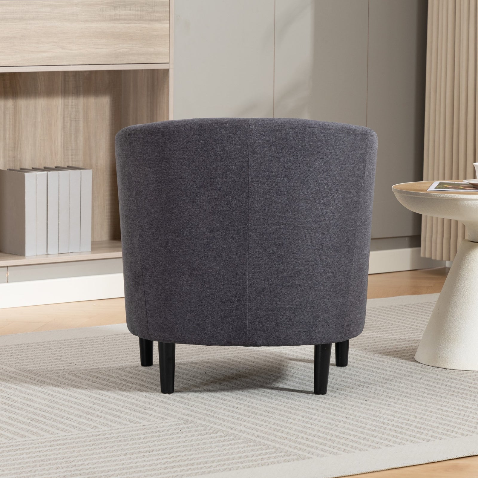 Beulah Fabric Accent Chair | Charcoal Grey