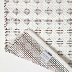 White Geometric Black Diamond Chindi Rug | 150cm x 240cm | White