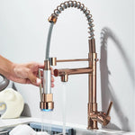 Bath Plus TB+ Kitchen Sink Mixer Tap With Pull-out Spray And Dual Spout