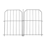 Breeins 10-pack Decorative Metal Garden Fence Panels