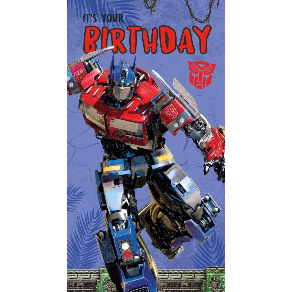 Transformers Fold Out Birthday Card Official Product