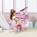 30 Keys Mini Kids Piano With Music Stand And Bench Best Gifts Toy