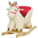 Rocking Horse Ride On Unicorn With Realistic Sound For 18-36 Months