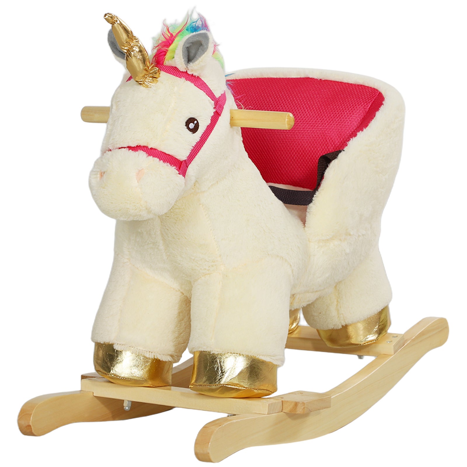 Rocking Horse Ride On Unicorn With Realistic Sound For 18-36 Months