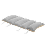 125 X 50cm Indoor Outdoor Chair Cushion With Ties